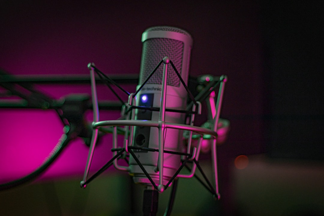 Condenser microphone in studio environment