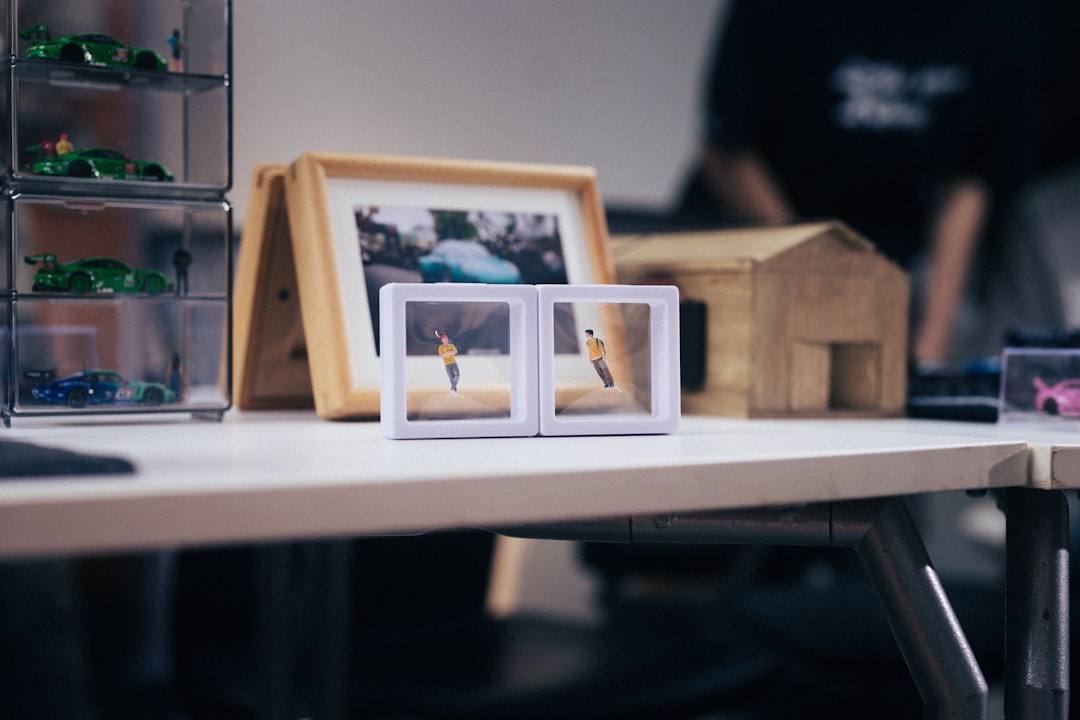 Digital photo frame with family pictures
