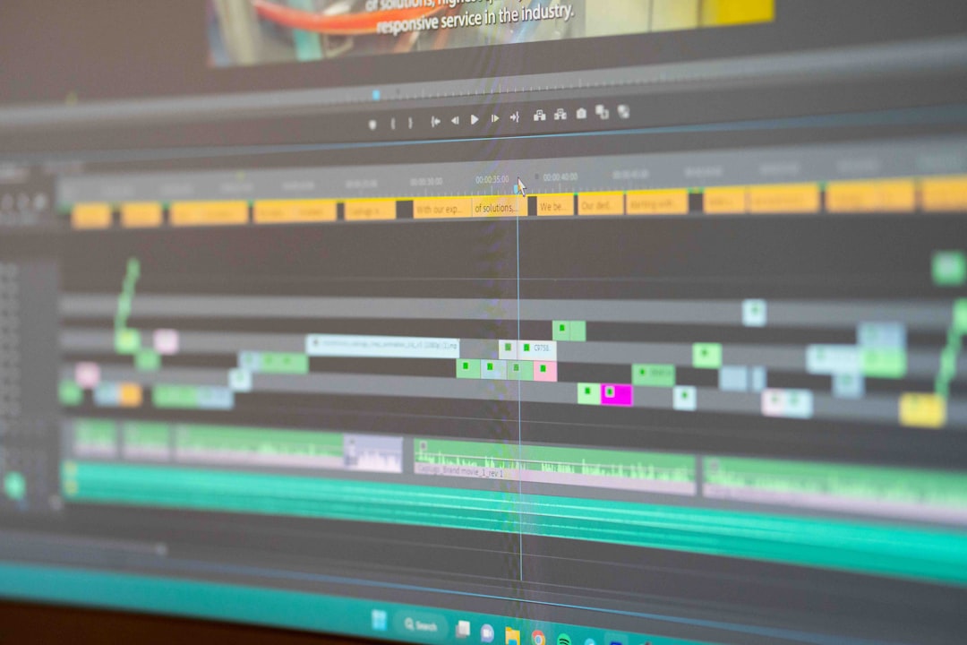 Video editing timeline software