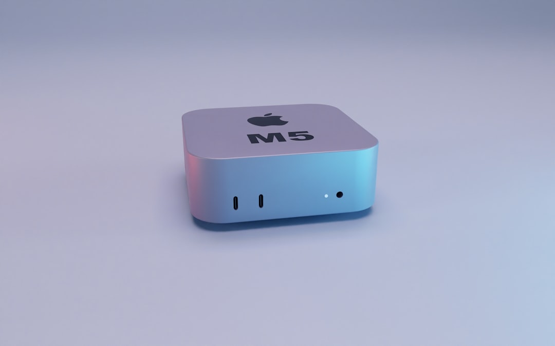 Mac Mini desktop workspace setup