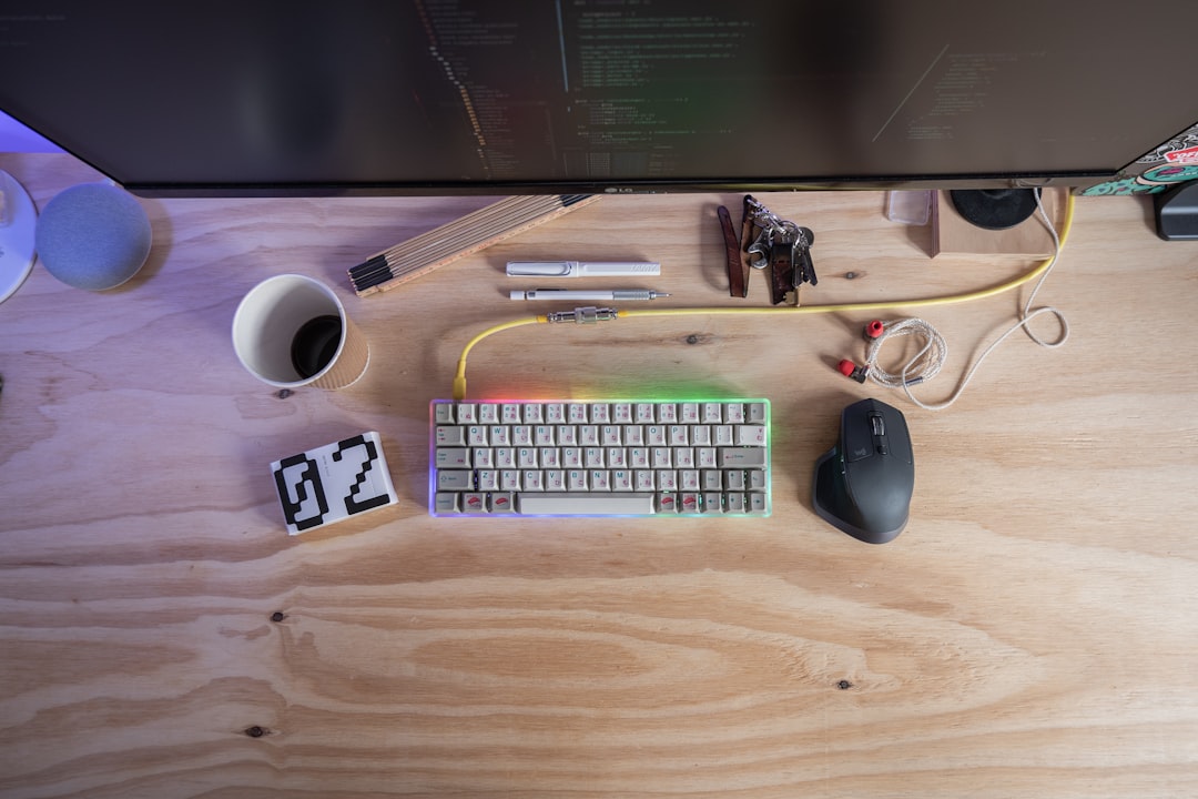 Affordable mechanical keyboard workspace setup