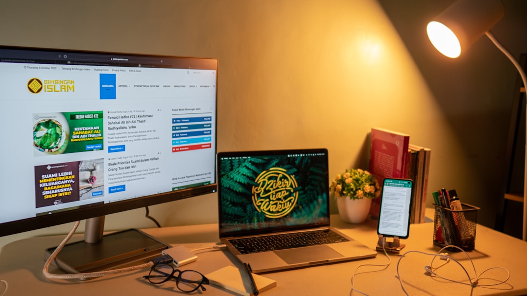 Standing desk with monitor on arm