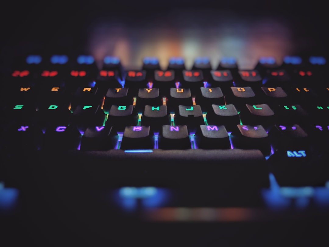 Mechanical keyboard close-up showing key switches
