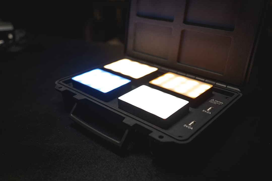 Portable LED panel light for video production