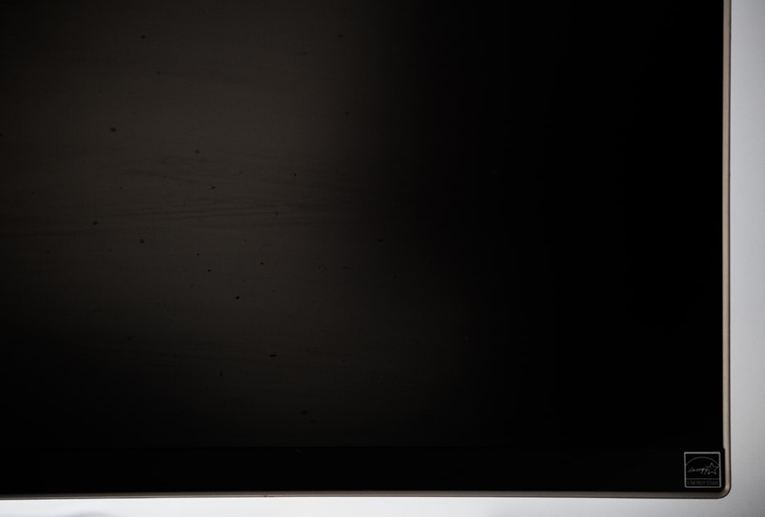Close-up view of a high-resolution computer monitor displaying vibrant colors