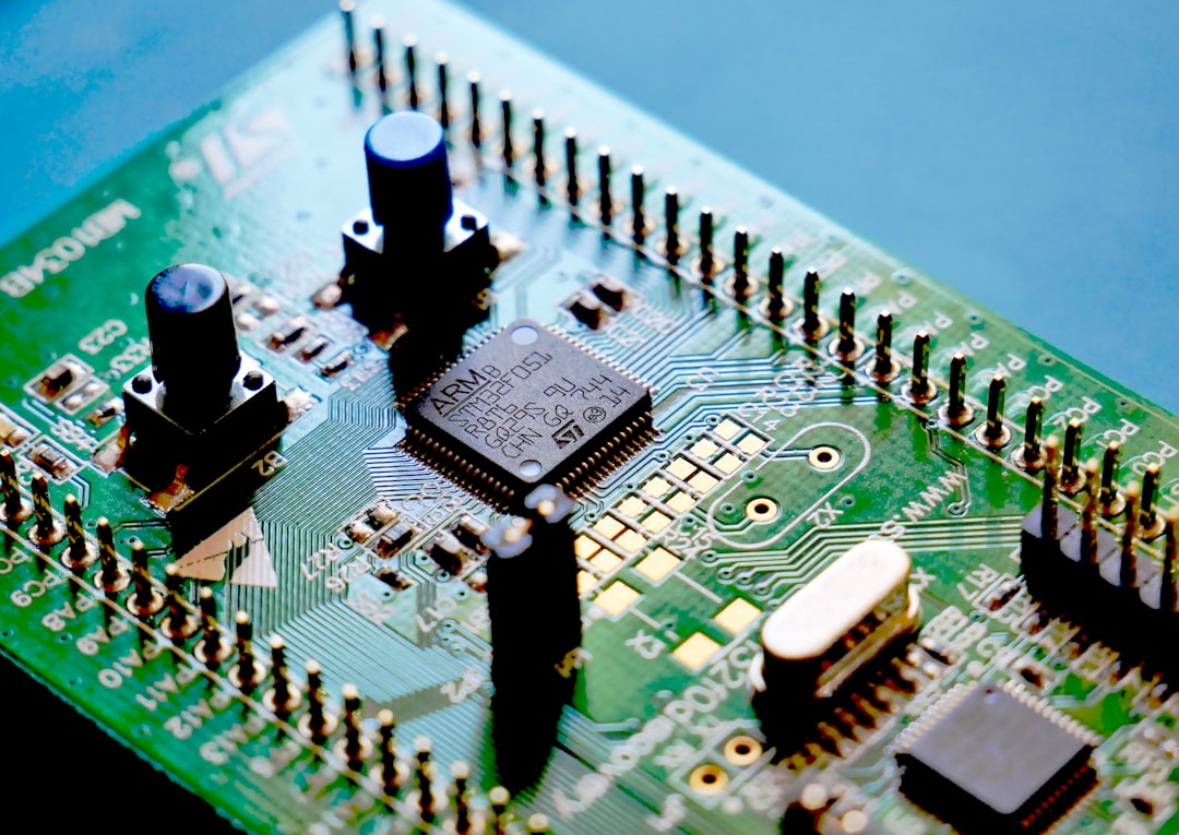 Arm chip circuit board close-up