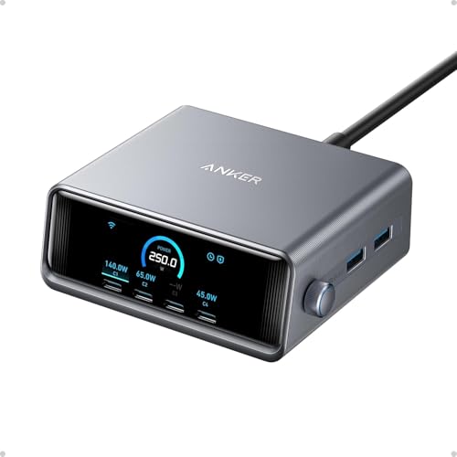 Anker Prime 250W charging station with LCD display
