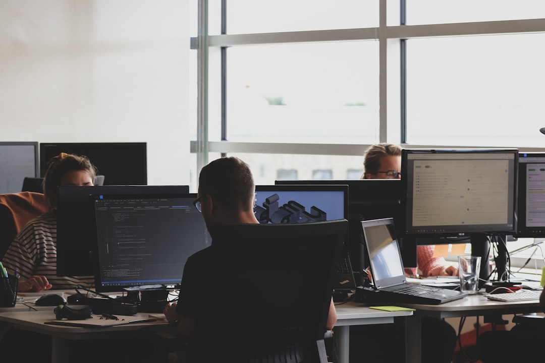 Computer workstation with multiple screens
