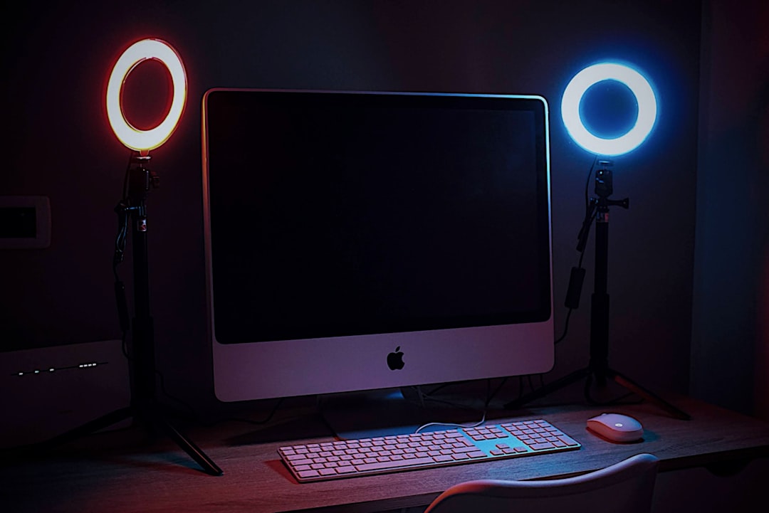 desk ring light for video calls