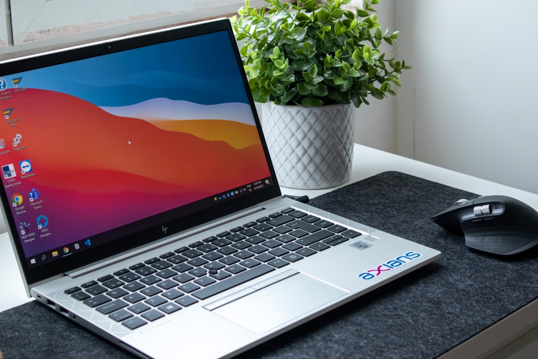 Home office laptop
