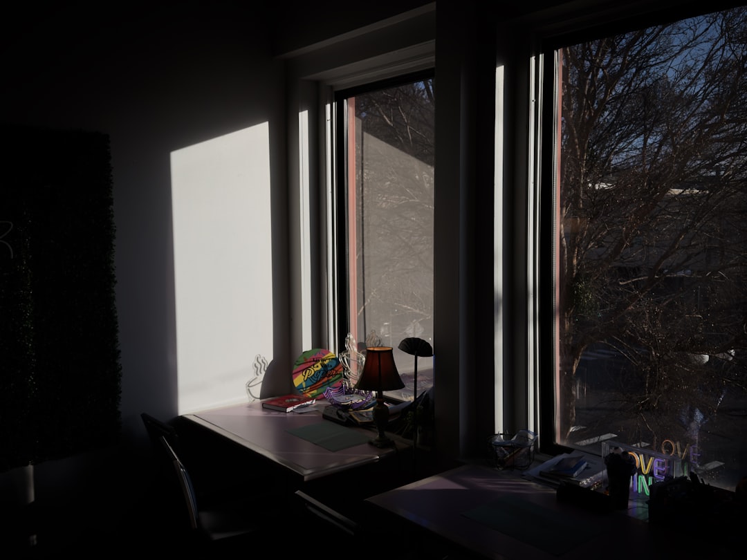 Quiet peaceful room workspace