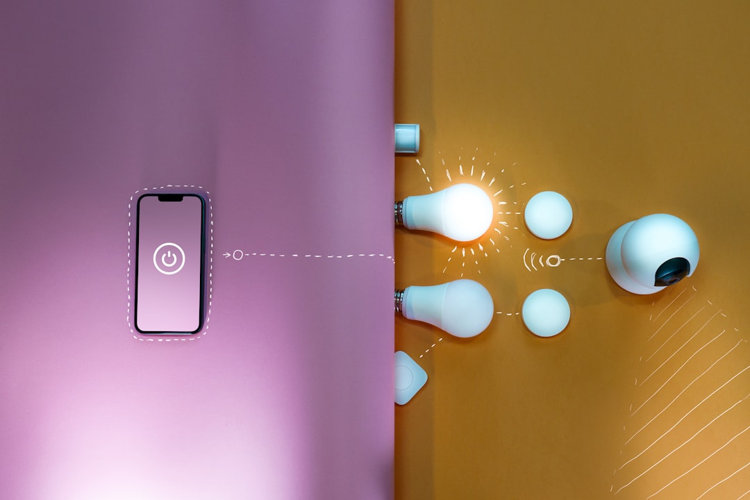 Smart home lighting control on a modern wall switch