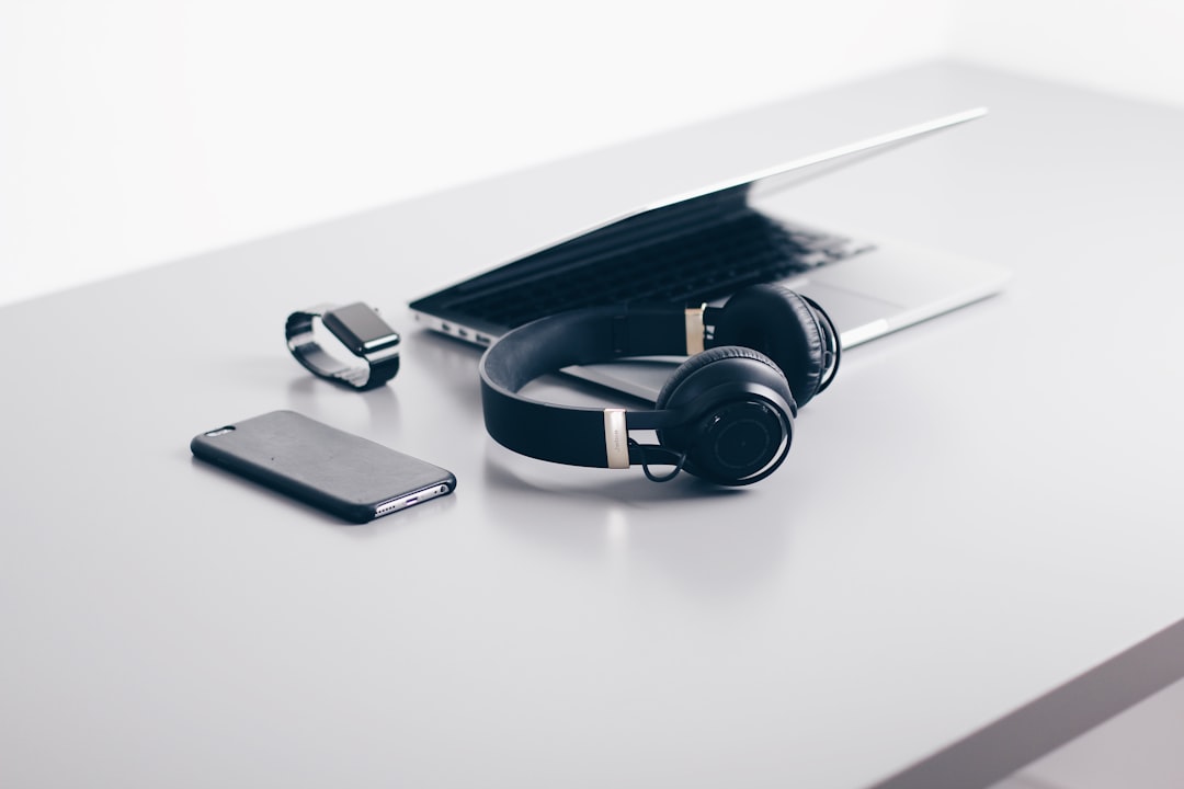 Minimalist technology lifestyle scene