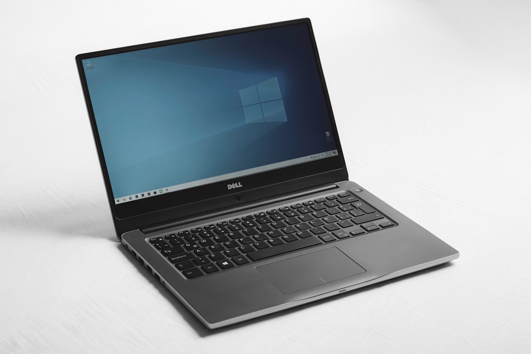 Dell XPS premium laptop showing display and keyboard