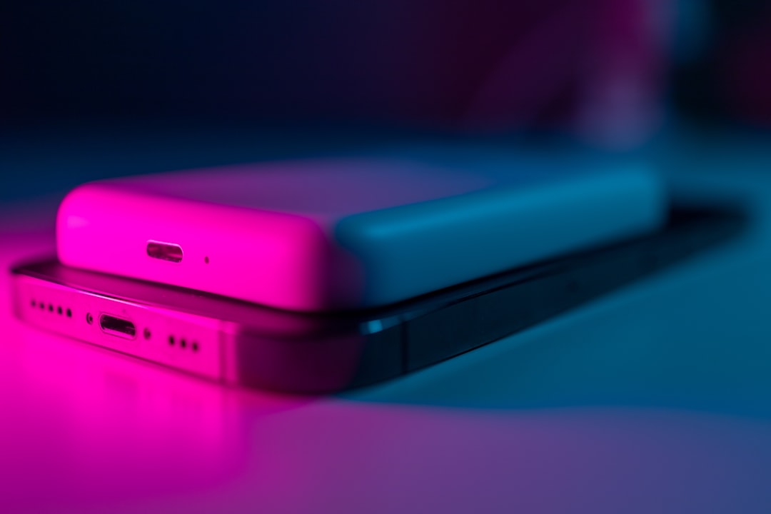 Magnetic power bank attached to phone charging wirelessly