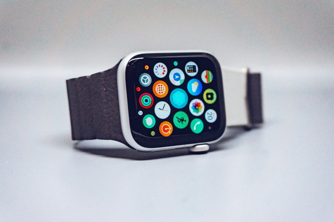 Modern smartwatch with fitness tracking display