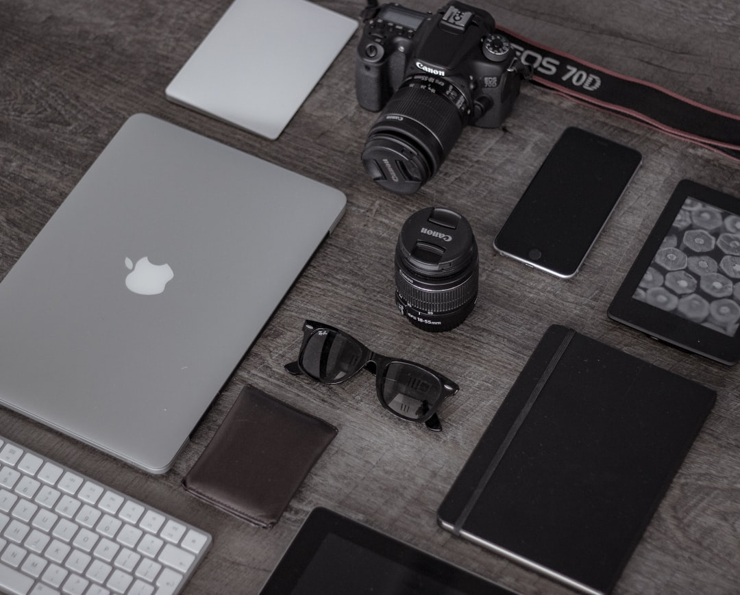 Collection of new tech gadgets arranged on a desk