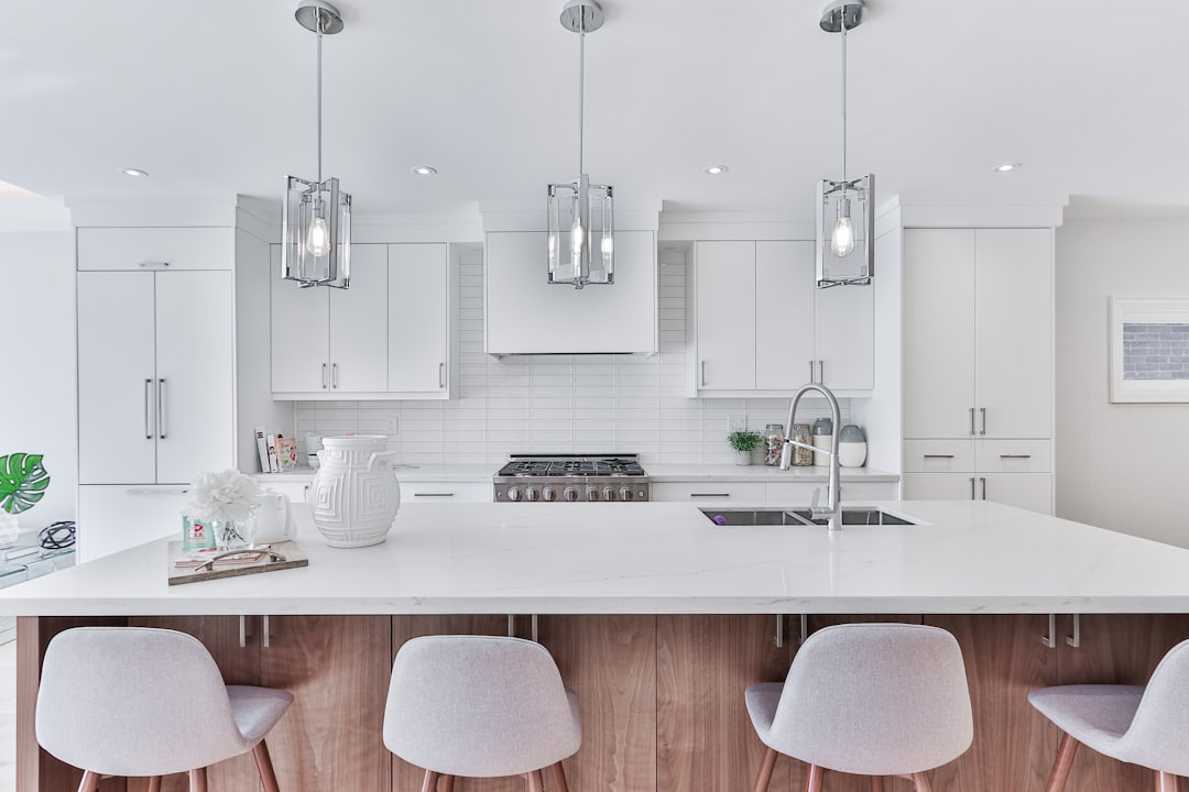 Modern white appliance on a counter