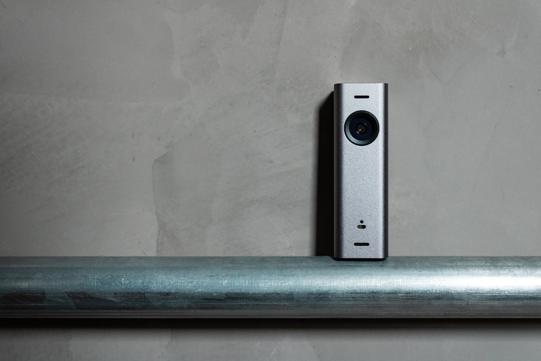 Doorbell camera mounted on a wall