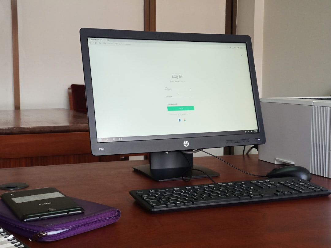Multiple windows open across dual display setup