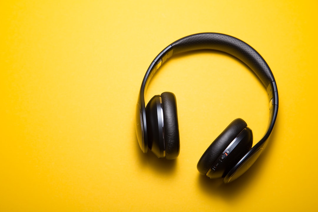 Audio equipment and headphones ready for listening