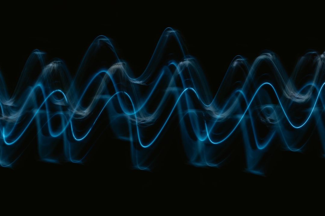 Audio sound wave frequency visualization