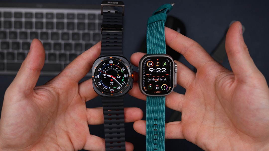 Budget smartwatches arranged for comparison testing