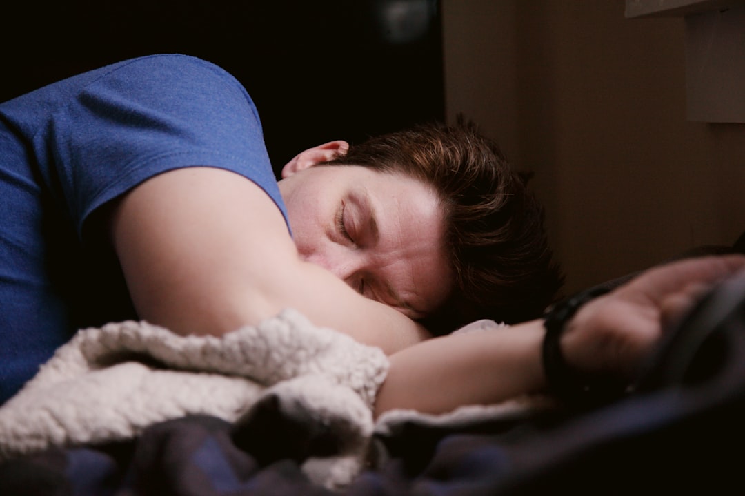 Wearable device on wrist during sleep tracking overnight