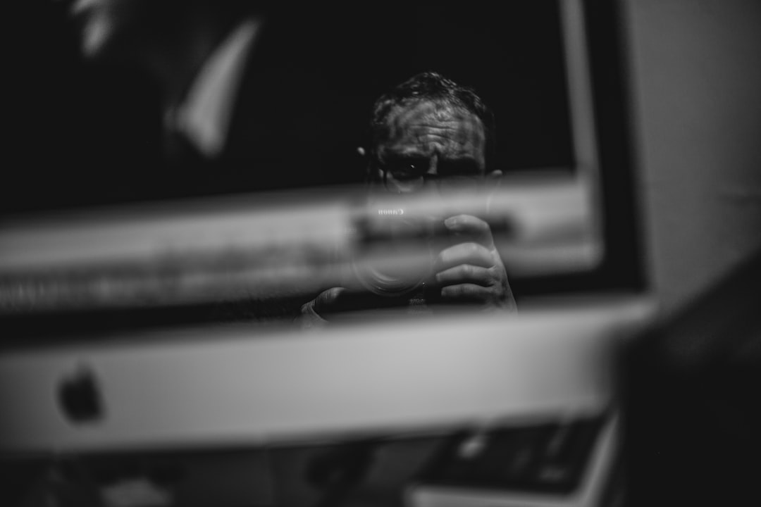 Family photos displayed on computer screen