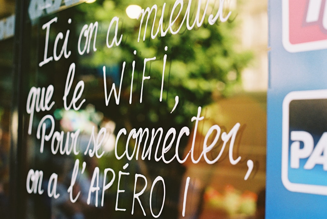 Working on a laptop in a coffee shop on public wifi