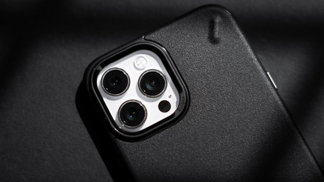 Minimalist phone case on clean surface