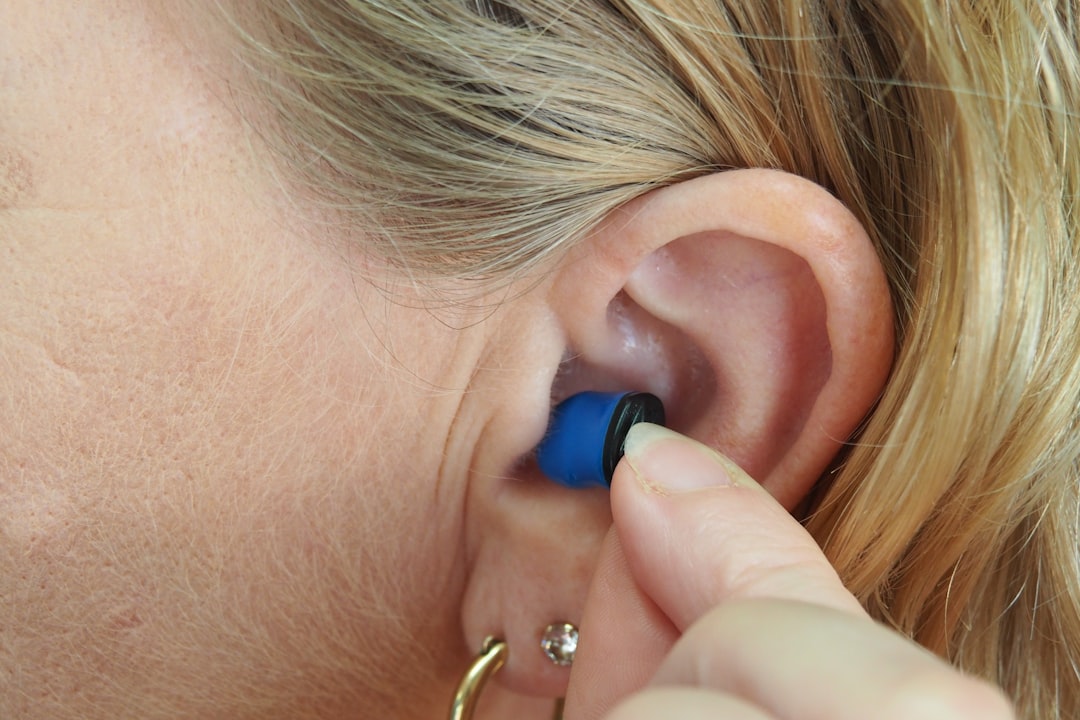 Silicone ear tips arranged in multiple sizes