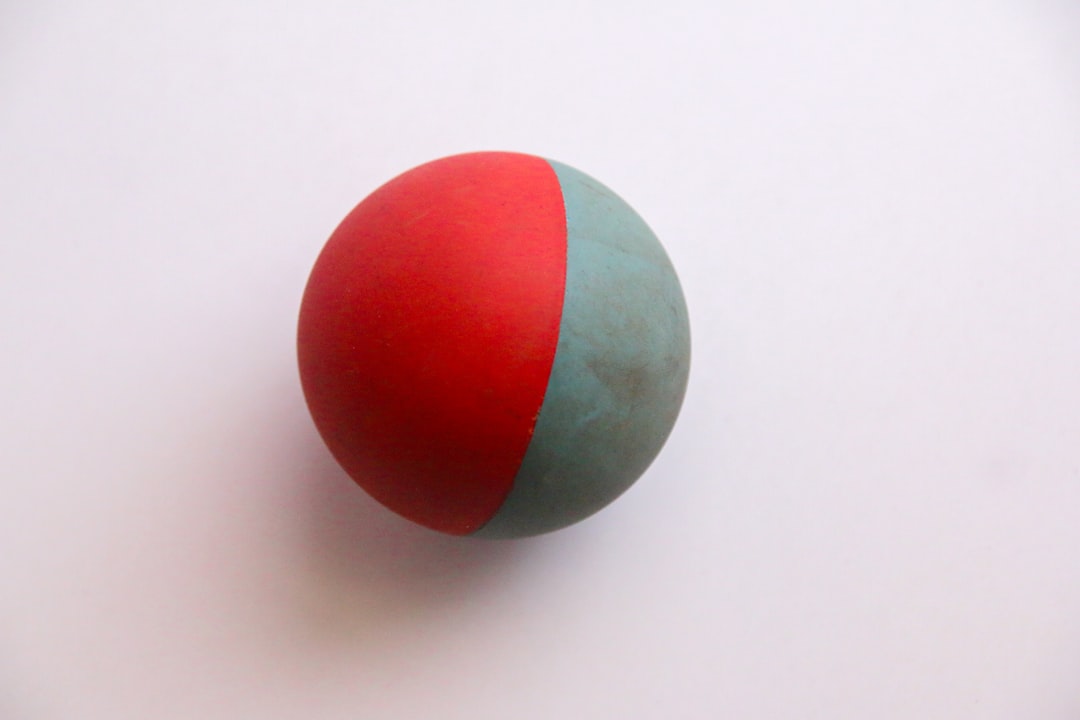 Massage ball used for trigger point muscle therapy