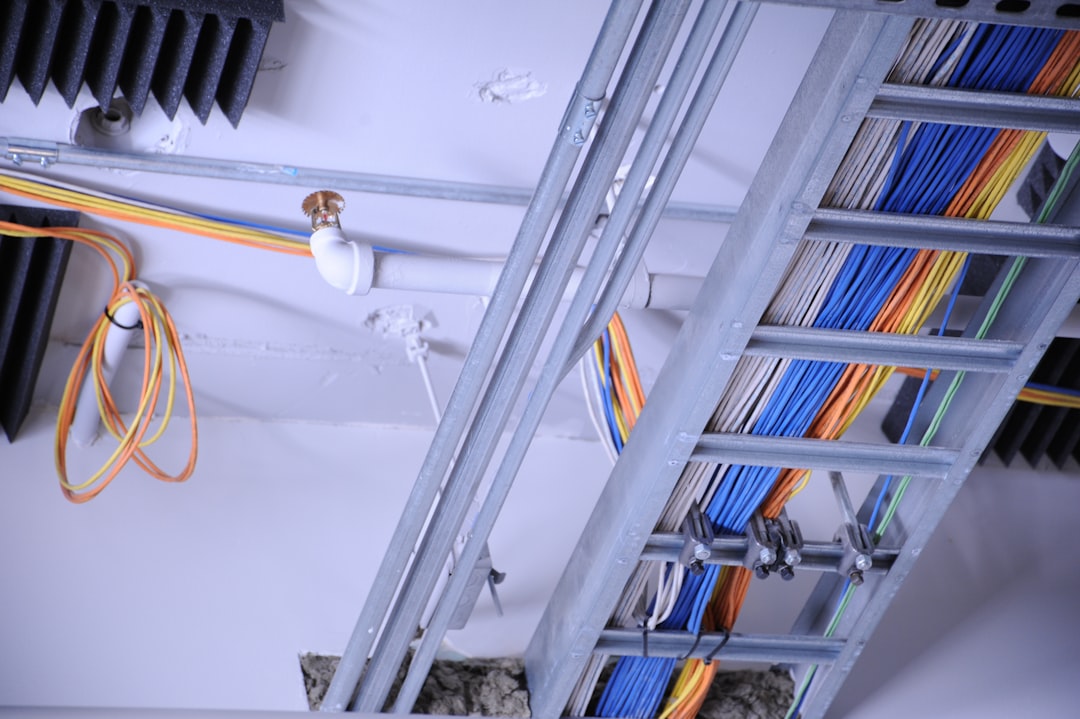 Under desk cable management tray organizing wires