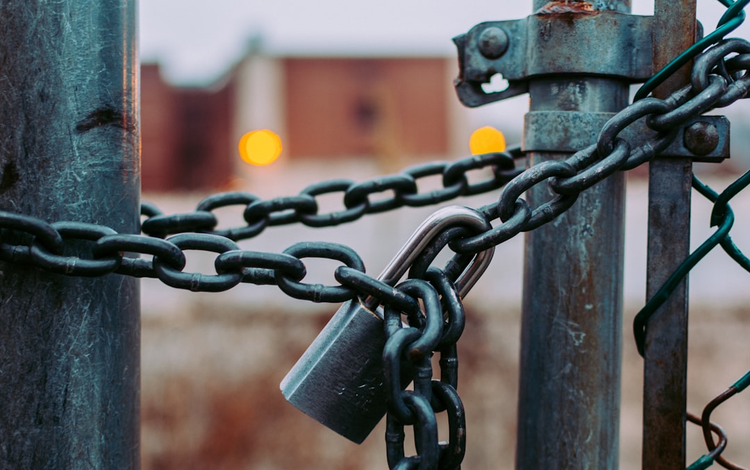 A sturdy padlock on a chain symbolizing account security