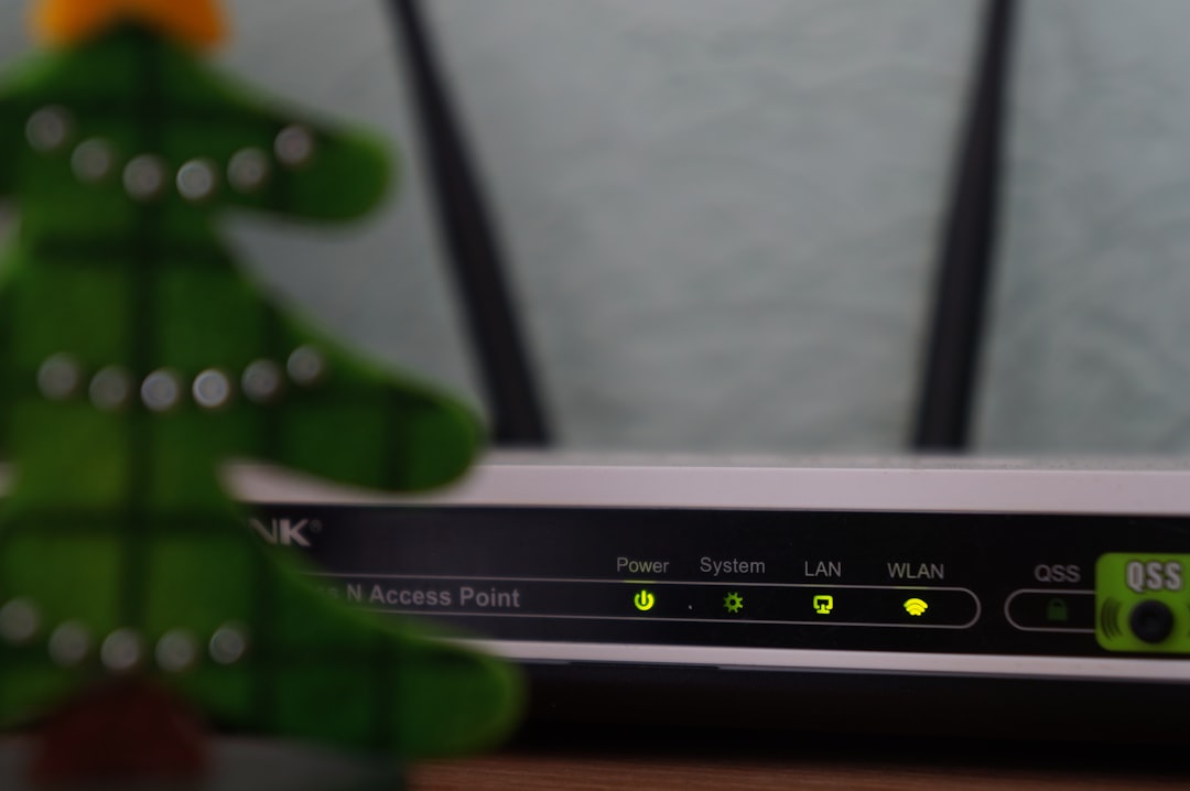 WiFi router with signal strength indicator