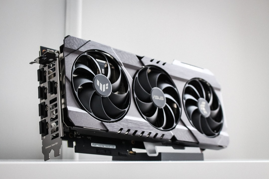 Graphics card with cooling fans