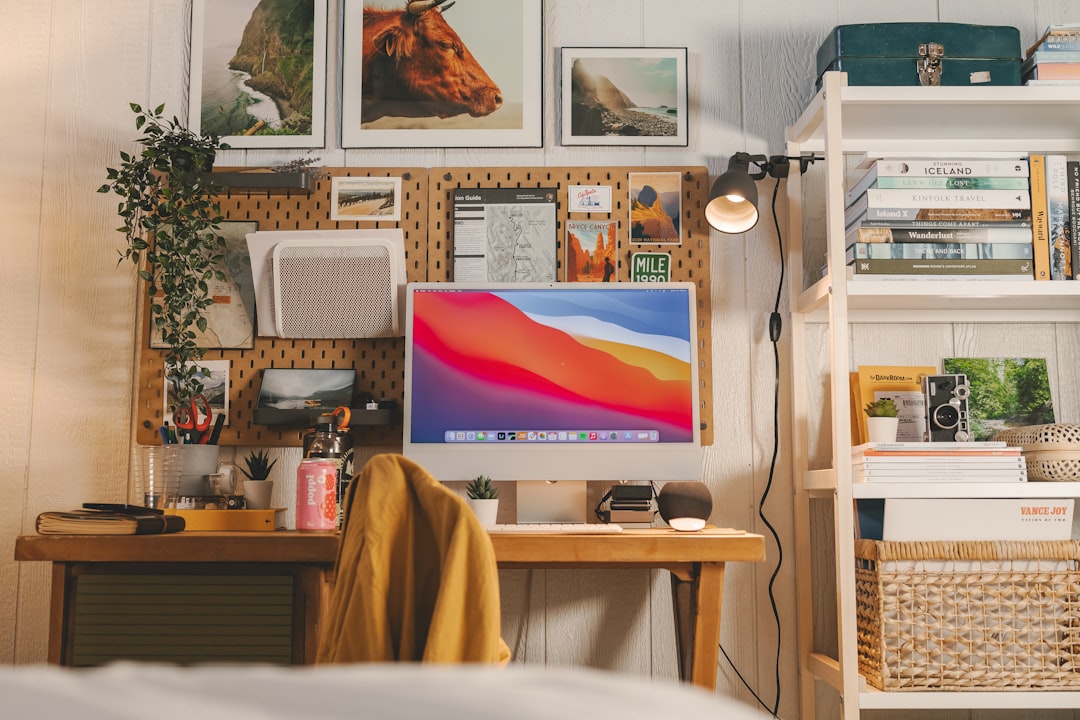 Compact home server on an office shelf
