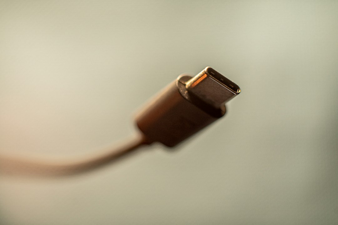 USB-C connector closeup