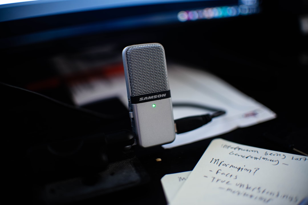 Desk microphone used for tuning voice recognition