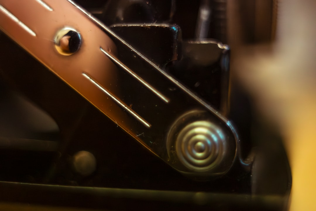 Adjustment lever detail on an ergonomic office chair