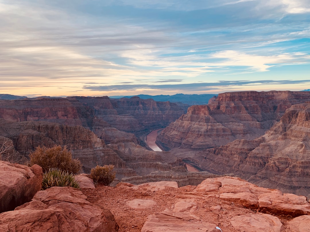 Grand Canyon landscape at sunset, a national park where drone launches are prohibited
