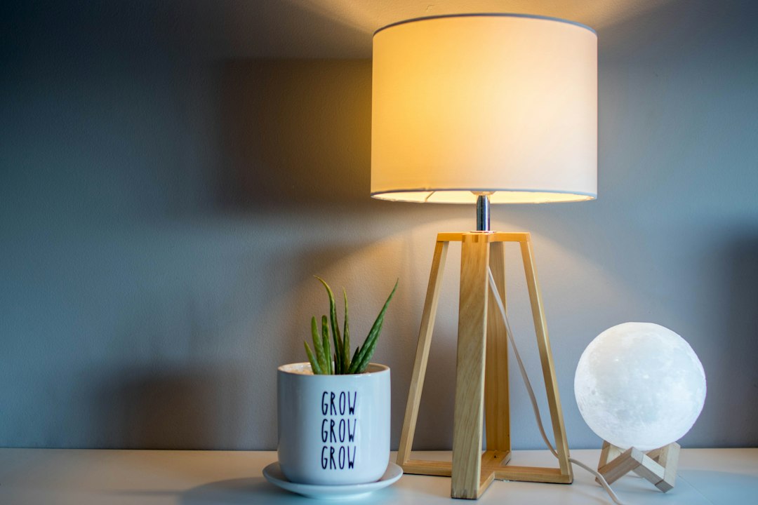 Lit lamp in a home running automations