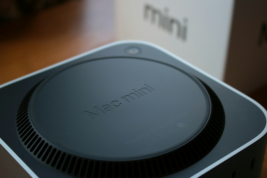 Compact Mac mini desktop computer