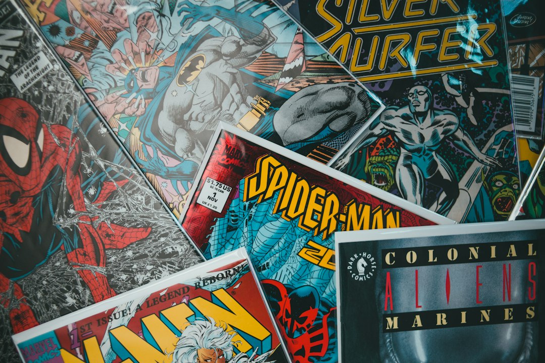 Collectible comic books in plastic sleeves, the content Colorsoft is built for