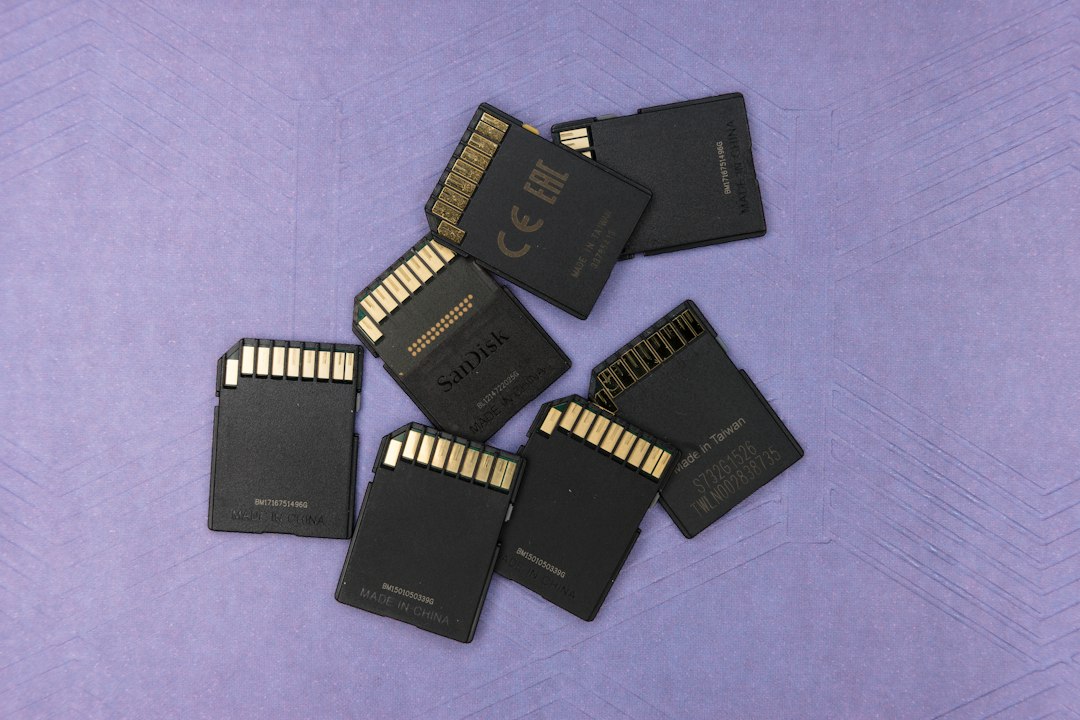 Assorted microSD memory cards